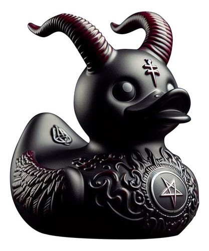 Patos De Resina De Pato Goth Para Halloween, Novedoso Cuern