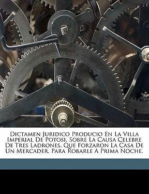Libro Dictamen Juridico Producio En La Villa Imperial De ...