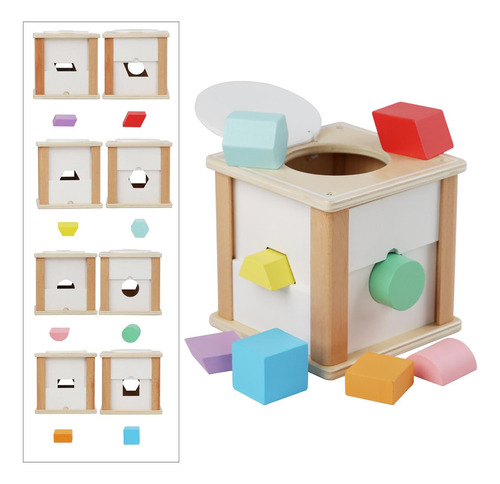 Cubo De Actividades Para Bebés, Juguete Clasificador De