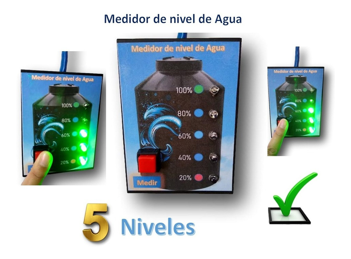 Nivel De Agua Tinaco Indicador Medidor De Nivel De Agua Tinaco O Cisterna 10 Mts | Envío gratis