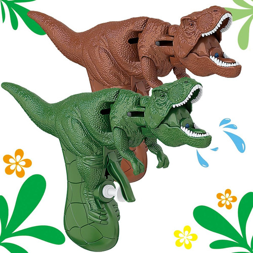 Paquete De 2 Pistolas De Agua De Dinosaurio Pistolas De