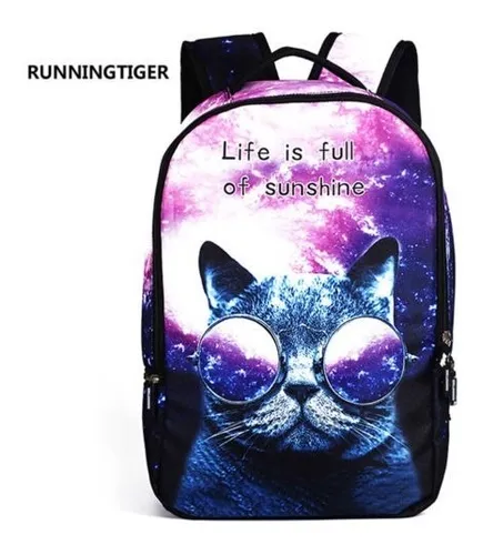 Dibujos Animados Lindo Animal Mochila Gato Perro Impresión