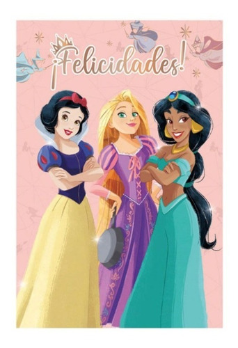 Cartel Feliz Cumpleaños - Felicidades - Princesas Disney