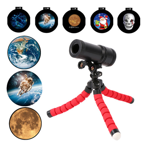 Proyector De Lámpara De Luna Luz Nocturna Giratoria De 360°