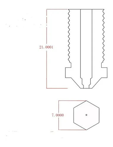 Boquilla Nozzle Volcano De 0,6 Mm Artillery X1 3d Titan