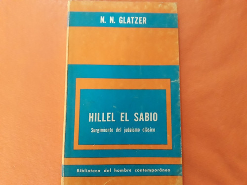 Libro Hillel El Sabio N N Glatzer 