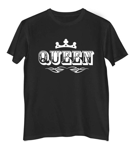 Remera Hombre Color King Queen Rey Reina Corona M1