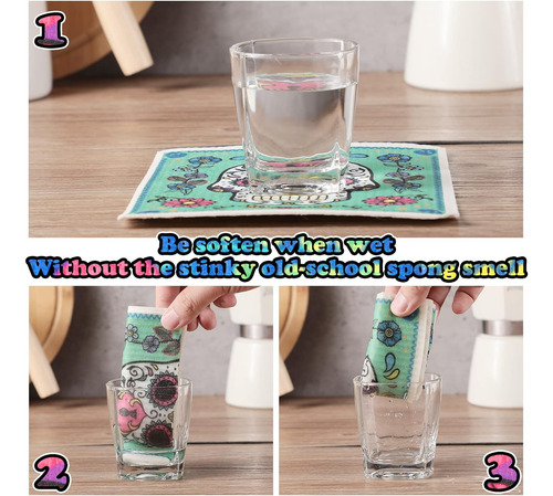 6 Paños De Cocina Con Diseño De Calavera De Azúcar Y Calaver