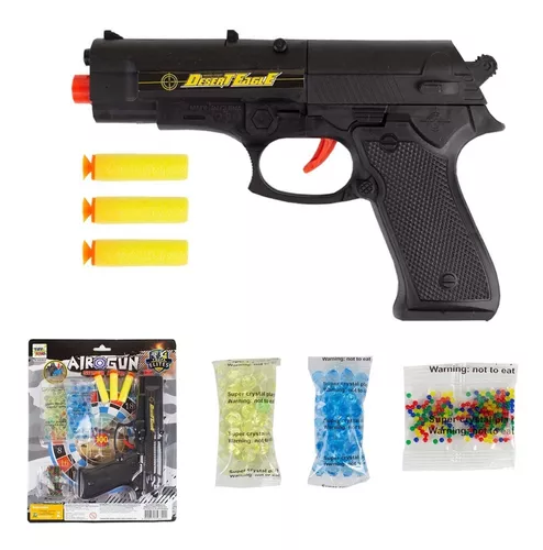 Arma Brinquedo Pistola De Pressão Dardos Bolas Gel Orbeez To