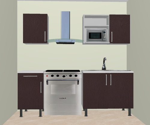 Mueble Cocina Bajo Para Fregadero 98,5 Cm Melamina