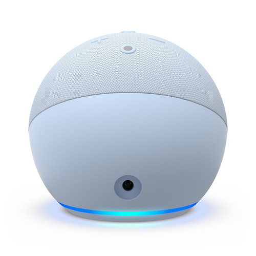 Imagen 3 de 4 de Asistente Virtual Amazon Echo Dot 5ta Gen Con Reloj Azul