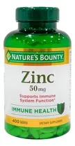 Comprar Natures Bounty Vitamina Zinc 50mg 400 Tabletas 