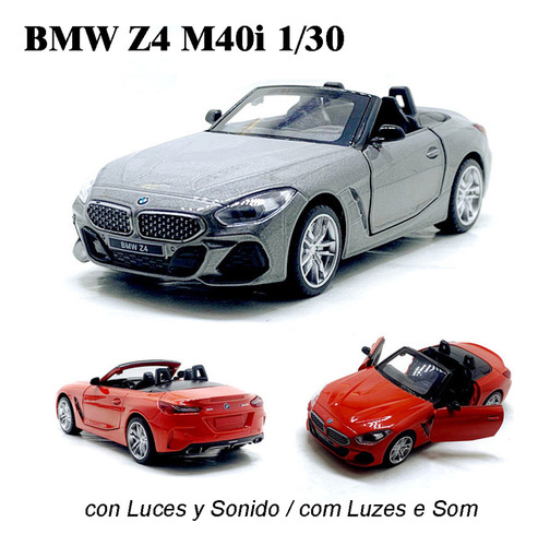 Coche Miniatura De Metal Bmw Z4 Roadster Coupé Descapotable