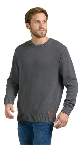 Sweater Hilo Algodón Punto Ingles Moda Hombre Mistral 40044