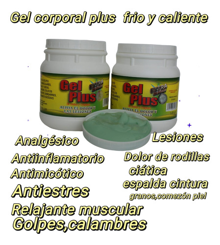 2gel Corporal Dolores Fuertes Plus 1400g.c/un Alivia Dolores