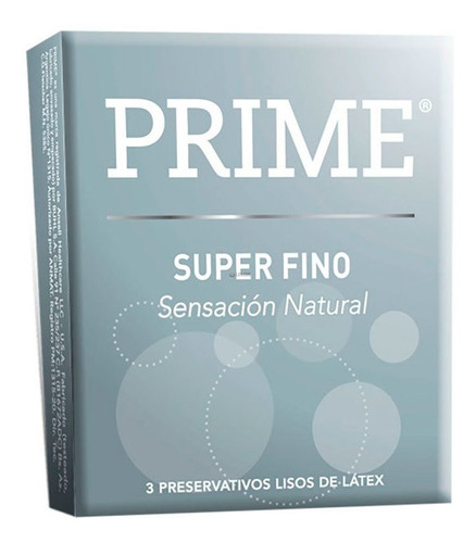 Prime Preservativo Super Fino X 3 Unidades