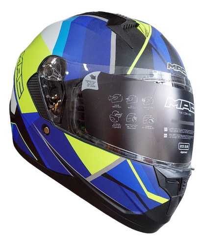 Casco Integral Mac M67  Bass Nirvana Simple Visor-allmotors-