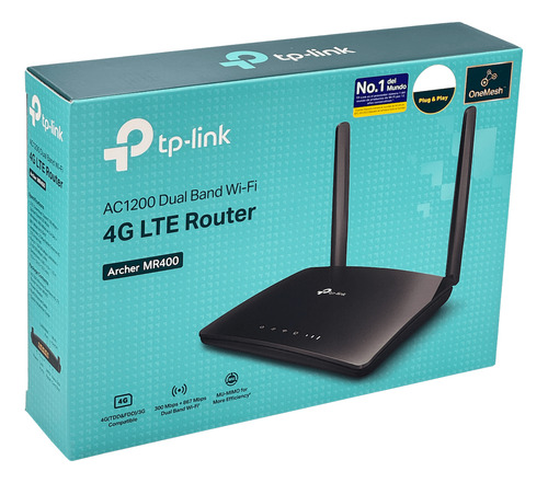 Tp-link 4g/lte 1-sim 1-wan 3-100 Router 2-.sma 2,4/5ghz Ac12