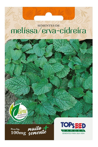 4x Sementes Erva Cidreira (melissa) Topseed