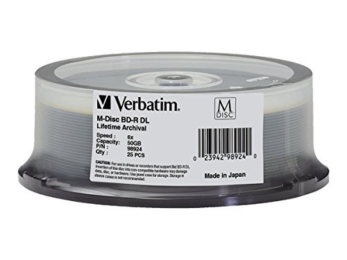 Verbatim M Disc Bd R Dl 50gb 6x With Branded Surface