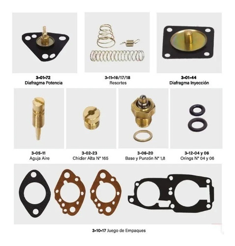 Kit De Carburador Monza 1.8 Solex 1 Boca