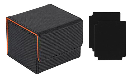 Caja De Baraja De Cartas Coleccionables Con Negro Naranja