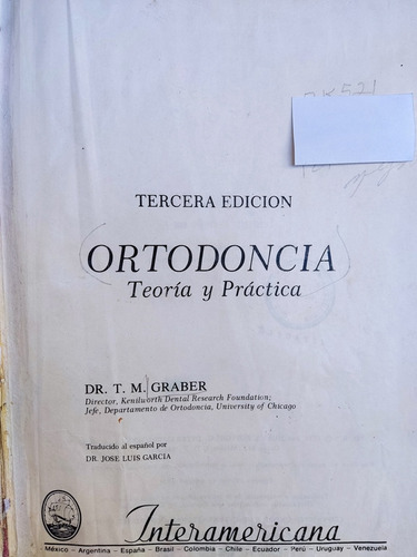 Libro Ortodoncia: Teoría Y Práctica T. M. Graber 173q6