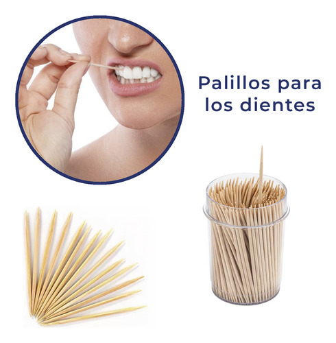 Palillos De Madera Para Dientes 12 Botes Para Cocina Y Mesa