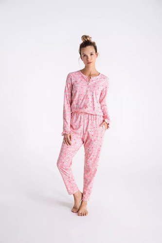 Pijama Invierno Mono Promesse 10042 Enterito Lenceria Urbana