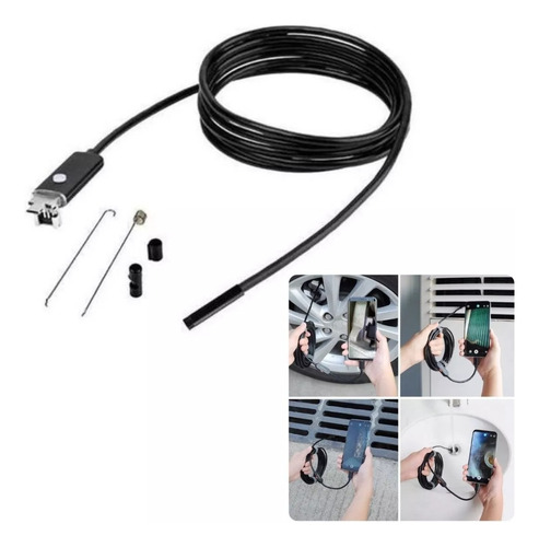 Imagen 2 de 8 de Boroscopio Camara Inspeccion Endoscopio Celular 3.5m Usb
