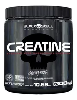 Creatina 300g Black Skull - Potencialize Sua Força Muscular.