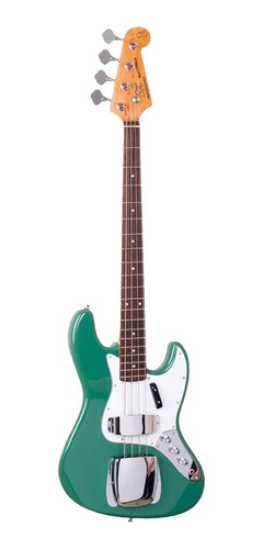 Bajo Eléctrico Sx Jazz Bass Con Chapon  Fjb-62/c + Funda 