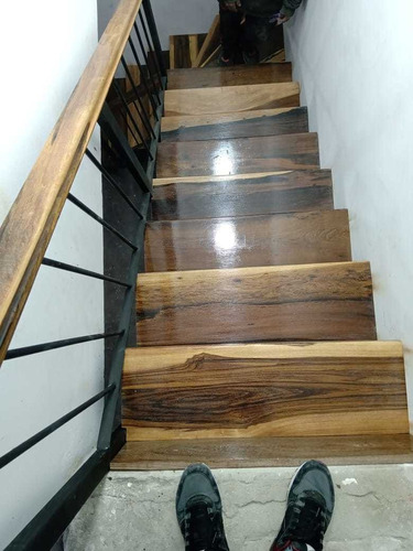 Escalones Madera Dura Anchico Guayubira