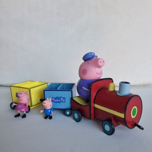 Imagen 2 de 5 de Tren Del Abuelo Pig Con Peppa Y George Original. Impecable