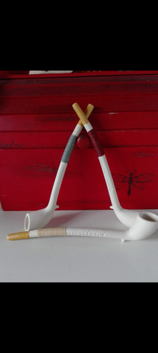Clay Pipes/ Pipas De Arcilla Churchwarden Semper Fidelis.