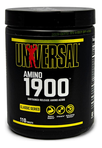 Amino 1900 Universal 110 Tabs Usa Envios No Days Off