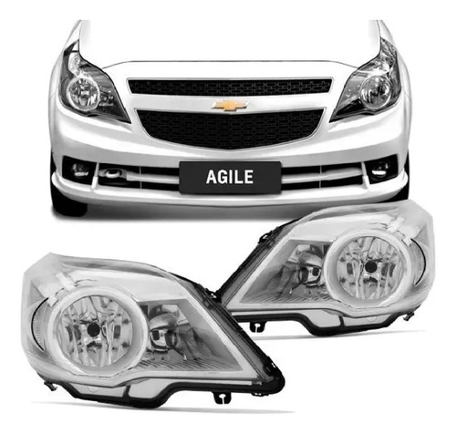 Juego De Opticas Chevrolet Agile 2009 2010 2011 2012 2013