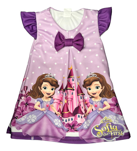 Vestido Niña Casual Batita Princesa Sofia