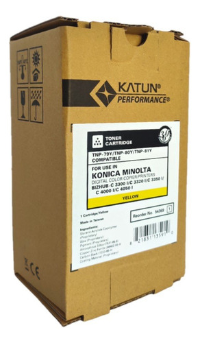 Toner Compatible Y Bizhub C3300i C3301i C3320i C3321i C3350i Amarillo
