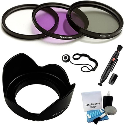 49 Mm Digital Pro Kit Filtro Para Camara Sony Cyber-shot 3 +