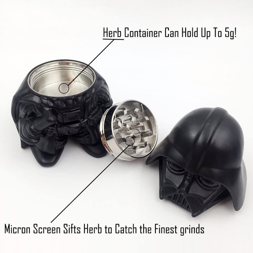 Molinillo Triturador Especias Hierbas Darth Vader Star Wars