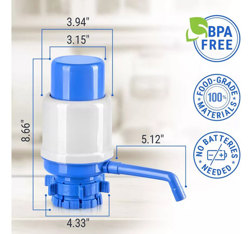 Para Bomba De Agua Manual Para Ajustar Botellas De 5 Galones