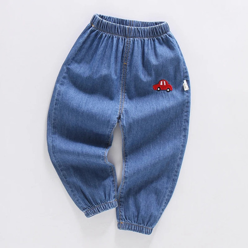 Jeans Para Niños, Vaqueros Cómodos De Algodón Para Bebés