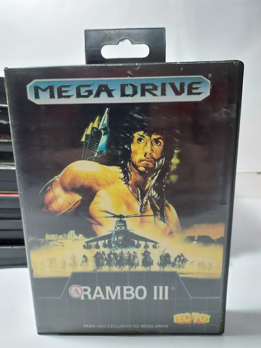 Fita Mega Drive Rambo 3 Original Com Caixa Encarte Repro