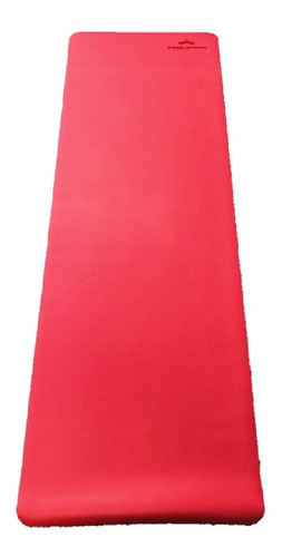 Colchoneta Mat Yoga Pilates Fina Ejercicio Equilibrio Caucho Color Rojo
