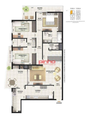 Imagem 30 de 30 de Apartamento Com 2 Dormitórios À Venda, 90 M² - Centro - Palhoça/sc - Ap0068