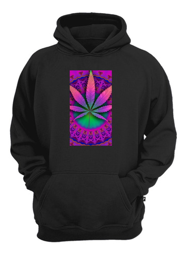 Casaco Moletom Weed Hippie Piscodelico 420 Blusão De Inverno