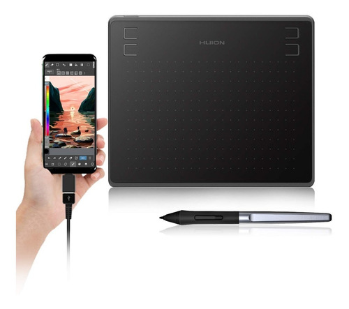 Tableta Gráfica Digital Huion Hs64, 4 Llaves.
