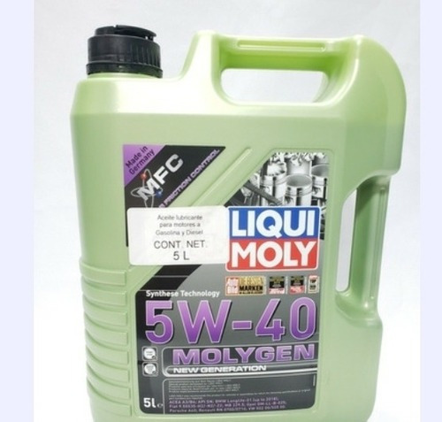 Aceite Liquimoly  Sintetico Molygen 5w-40, 5 Litros