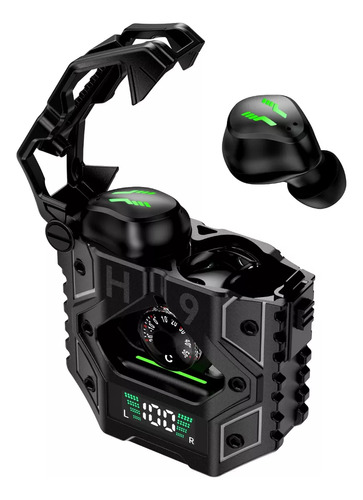 Occiam H9 Audífonos Inalámbricos Bluetooth Gamer Con Bajos Color Negro